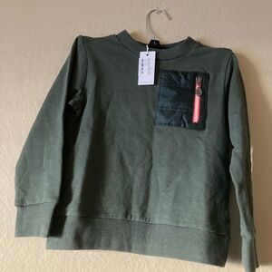 Nordstrom Kids Green Sweater with Pocket